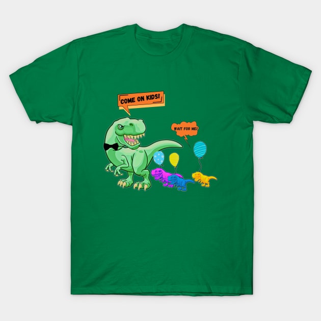 Funny T-Rex T-Shirt by Taz Maz Design